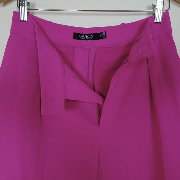 Ralph Lauren Crepe High Rise Shorts Size 4 - Picture 4 of 8